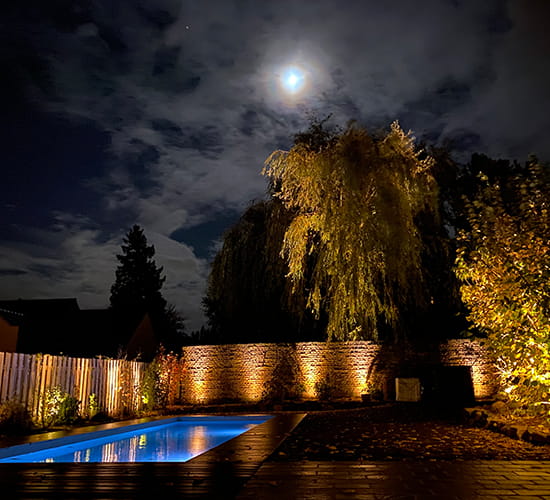 Referenzen zu individuellen Garten- und Außenlichtkonzepten von Licht von Klein